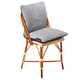 chair heated cushion / outdoor / rectangular / plain
