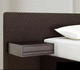 contemporary bedside table / oak / rectangular / with drawer