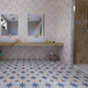 porcelain tile / matte / natural finish / enameled