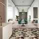 porcelain stoneware tile / natural finish / textured / indoor