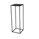 contemporary high occasional table / steel / steel base / square