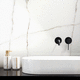 porcelain stoneware tile / embossed / indoor / bathroom