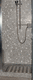 square shower base / above floor / marble