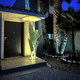 floor-standing lamp / aluminum / original design / corded