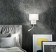 contemporary wall light / indoor / metal / geometric