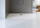 rectangular shower tray / above floor / extra-flat / marble
