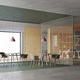 fixed partition / glass / aluminum / polycarbonate