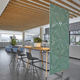 acoustic wall panel / for room divider / PET / recycled plastic