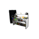 cocktail counter / bar / stainless steel / aluminum