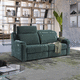 contemporary sofa / fabric / leather / with armrests
