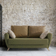 sofa bed / contemporary / fabric / with armrests