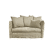 contemporary armchair / fabric / beech / with washable removable cover