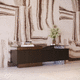 contemporary sideboard / wood veneer / glass / marble