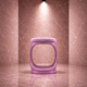 contemporary stool / velvet / polyurethane base / upholstered