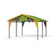 high-density polyethylene (HDPE) gazebo / high-density polyethylene (HDPE) / metal frame / for playground