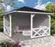 spruce garden pavilion / wooden frame