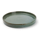 flat plate / round / porcelain / plain
