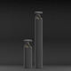 garden bollard light / urban / contemporary / cast aluminum