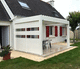 louvered screening / extruded aluminum / plain / fixed