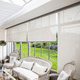 solar protection canvas / for roller blinds / plain / PVC-coated