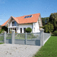 swing gate / sliding / aluminum / louvered