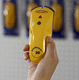 wood stud finder / for metal / with warning light