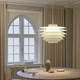 pendant lamp / brass / contemporary / corded