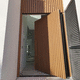 entry door / composite / pivoting with offset axis / contemporary