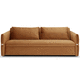 sofa bed / contemporary / wooden / with armrests