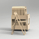 chair trolley / commercial / birch / plywood