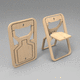 contemporary chair / indoor / plywood / plywood base