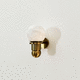 Art Deco wall light / indoor / steel / polished brass