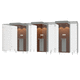 indoor smoking cabin / with HEPA filter / semi-open / metal