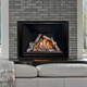 propane fireplace / natural gas / built-in / Single-sided