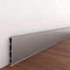 silver-colored baseboard / alloy / aluminum / rectangular