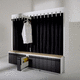 combination locker / key card / storage / medical facility