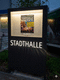 signage totem / LED / outdoor / steel