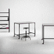 desk on casters / contemporary / wooden / straight