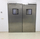 two-way industrial door / galvanised steel / stainless steel / PVC