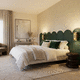 double bed headboard / for single beds / contemporary / oak
