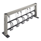 floor-mounted bike rack / vertical / for public space / aluminum