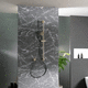 round hand shower / brass / contemporary / silver-colored