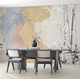 modern wallpaper / nonwoven fabric / natural fiber / fabric