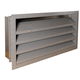 aluminum ventilation grill / anodized aluminum / extruded aluminum / rectangular