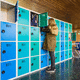 sheet steel storage locker / powder-coated steel / key / combination