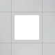 contemporary ceiling light / rectangular / square / aluminum