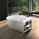 freestanding bathtub / for homes / professional / Solid Surface