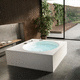 alcove bathtub / corner / freestanding / wall-hung