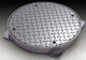 stainless steel manhole cover / round / prefab / A15