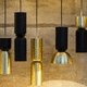 pendant lamp / aluminum / brass / contemporary